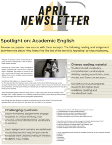 Newsletter Updates for Academic Pathways